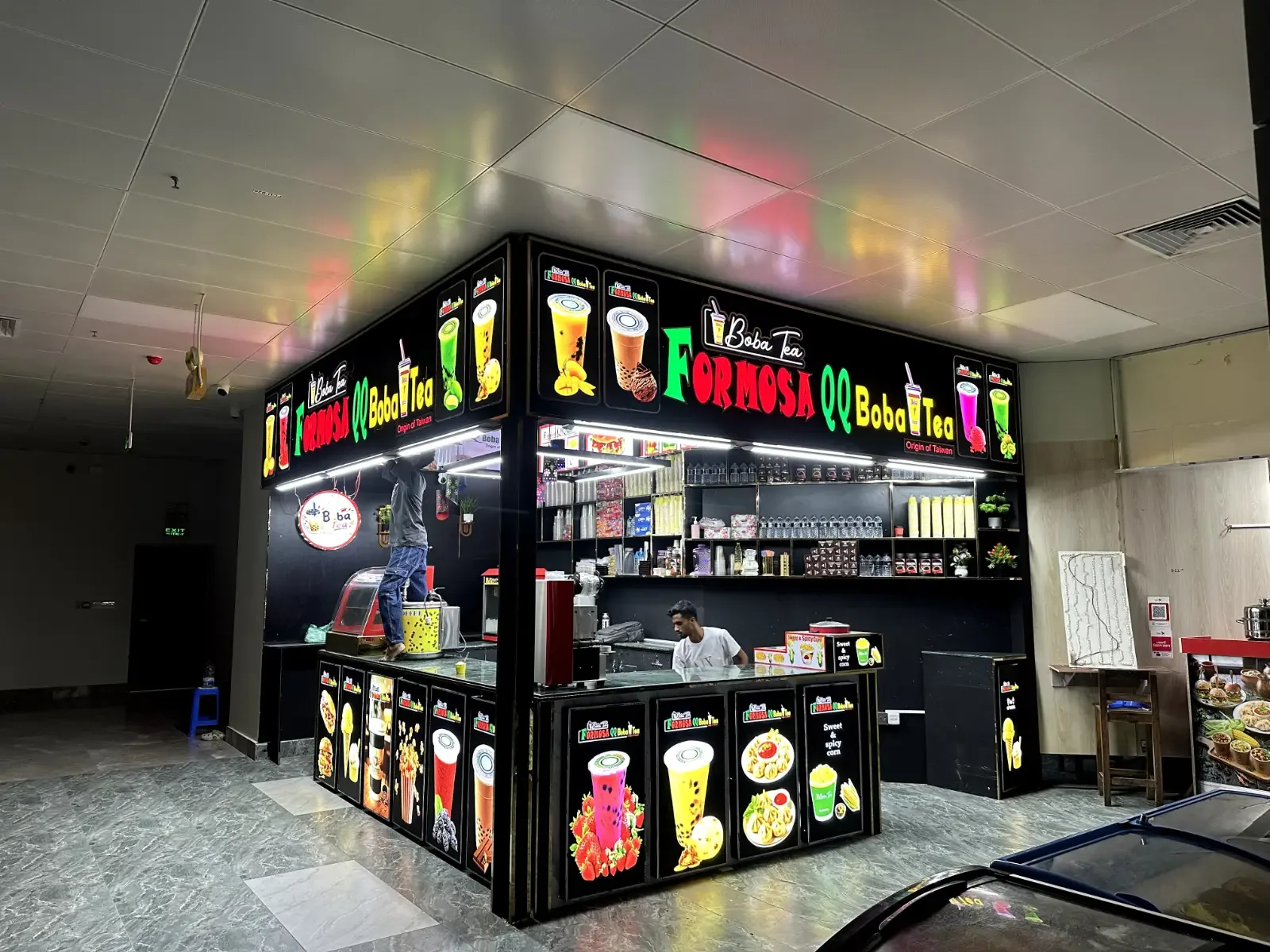 3d ayrelic  golden ss LED sign 