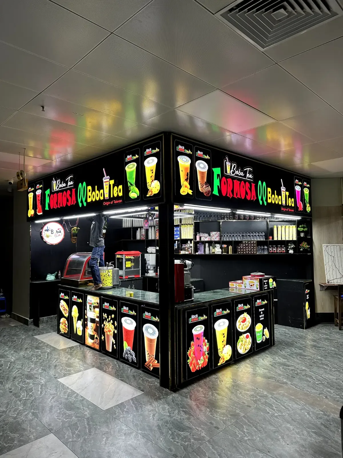 3d ayrelic  golden ss LED sign 