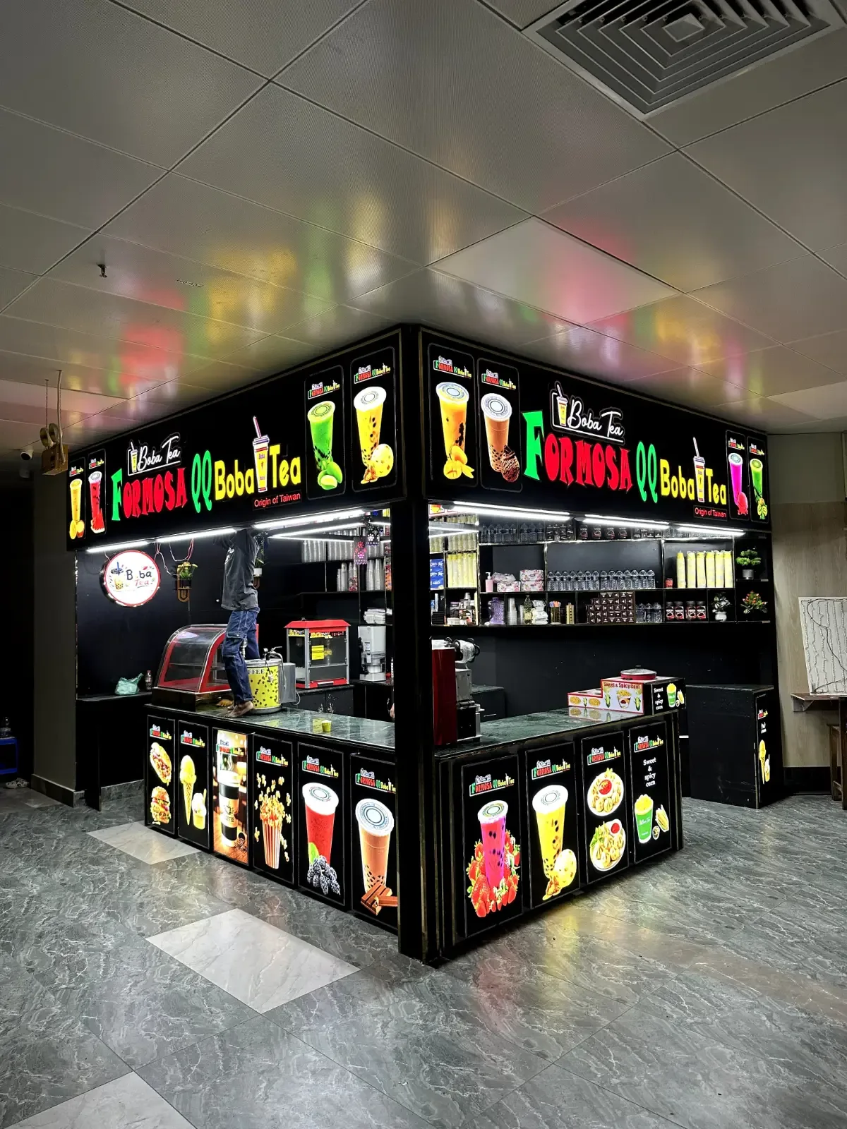 3d ayrelic  golden ss LED sign 